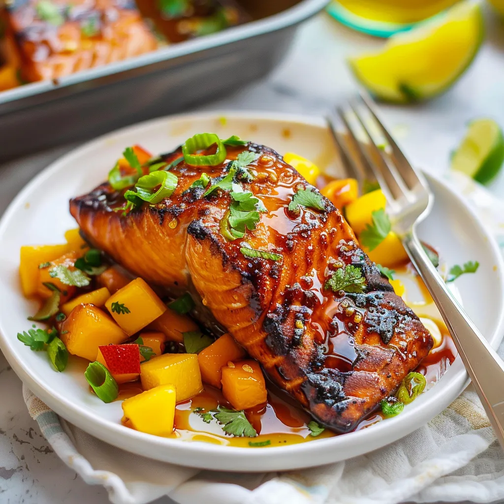 Mango Teriyaki Salmon