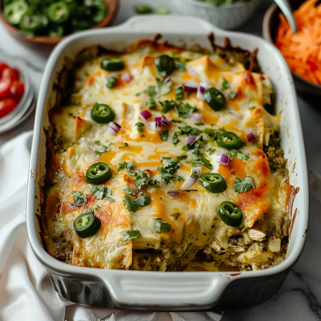 Salsa Verde Chicken Casserole