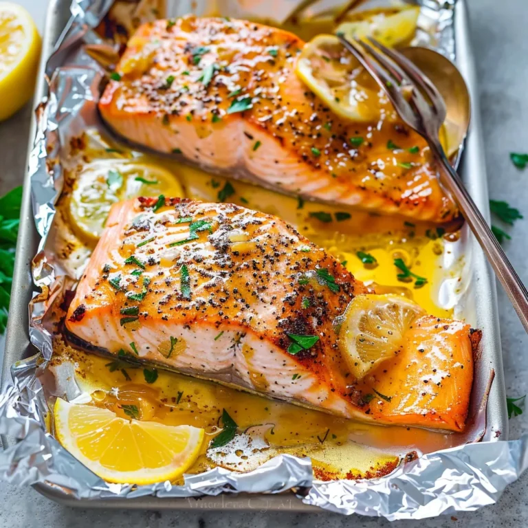 Sheet Pan Lemon Garlic Butter Salmon