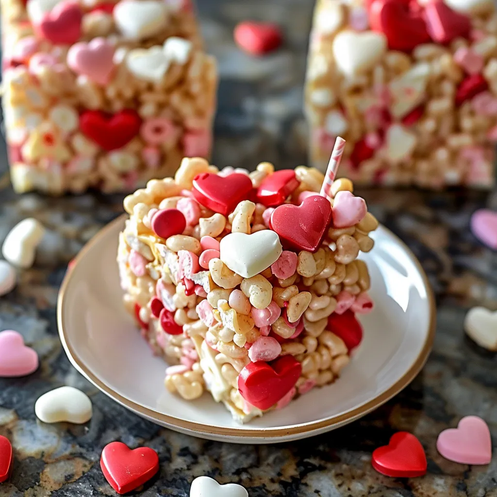 Valentine Rice Krispie treats