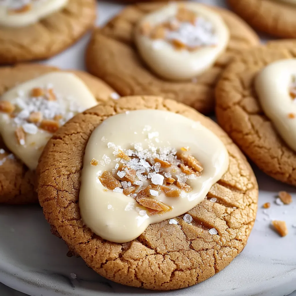 White Chocolate Dipped Chewy Maple Cookies