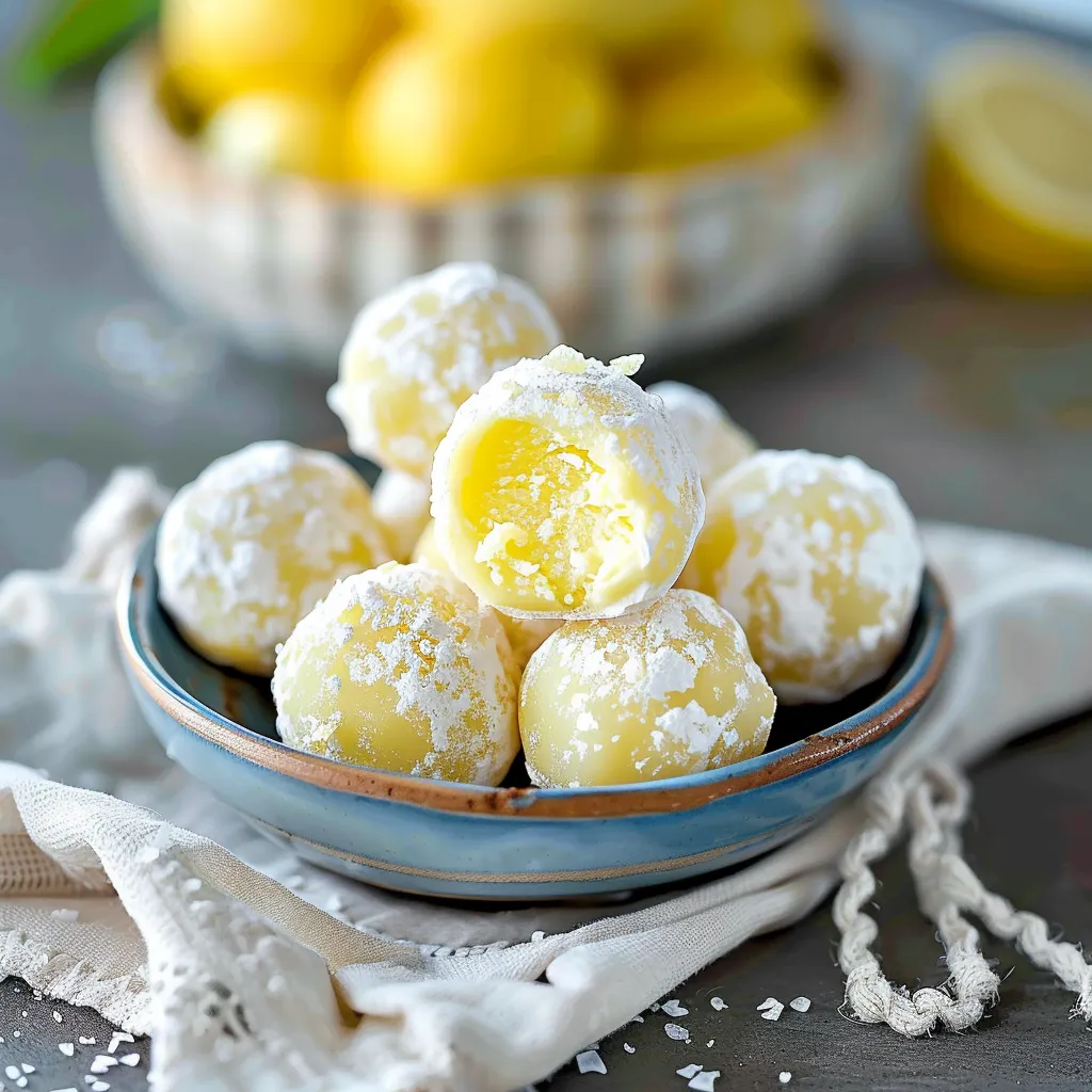 White Chocolate Limoncello Truffles