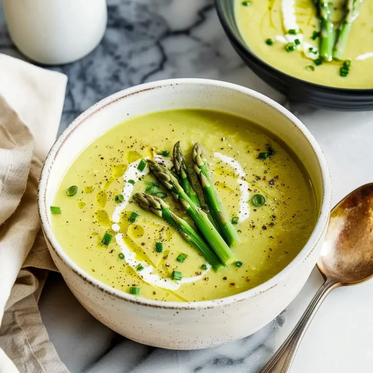 Creamy Asparagus Soup (without cream!)