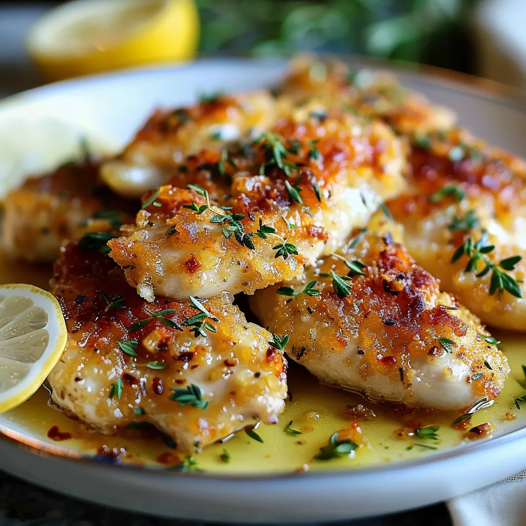 CRISPY ZESTY LEMON PECORINO CHICKEN