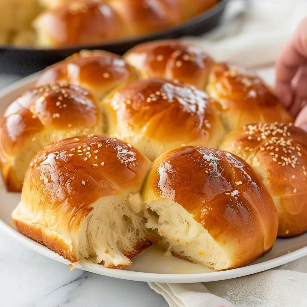 Fluffy Japanese Dinner Rolls