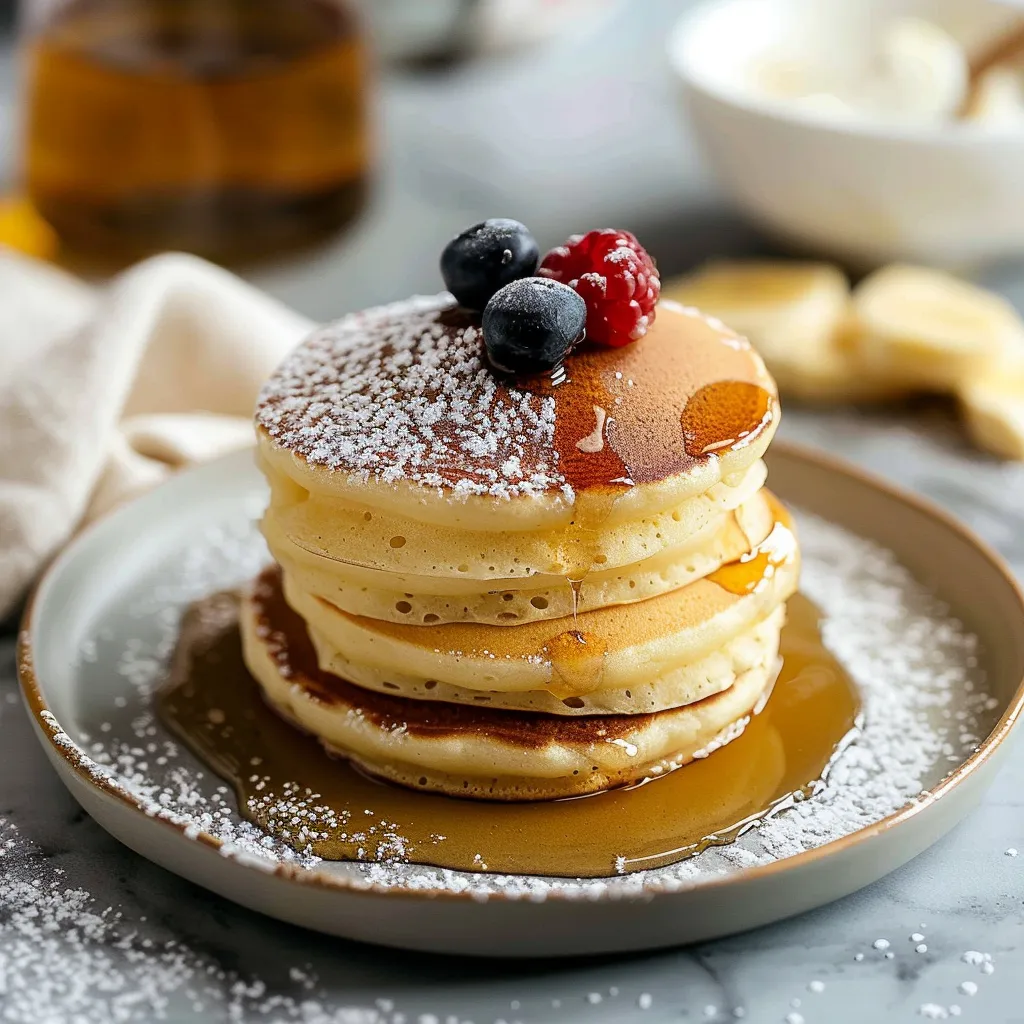 Fluffy Japanese Soufflé Pancakes