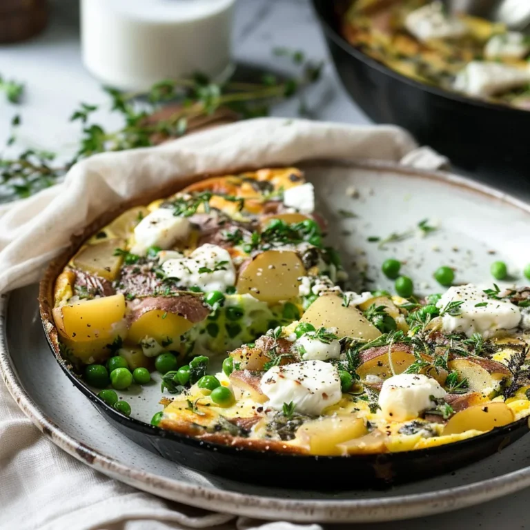 Garden Frittata with Goat Cheese & Potatoes