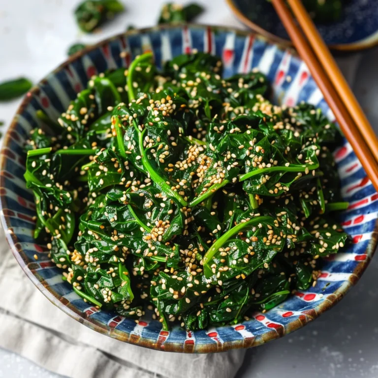 Gomae Japanese Spinach Salad With Sesame Sauce