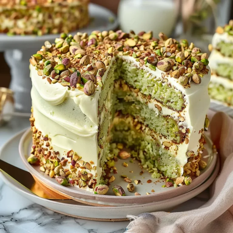 Pistachio Mascarpone Layer Cake