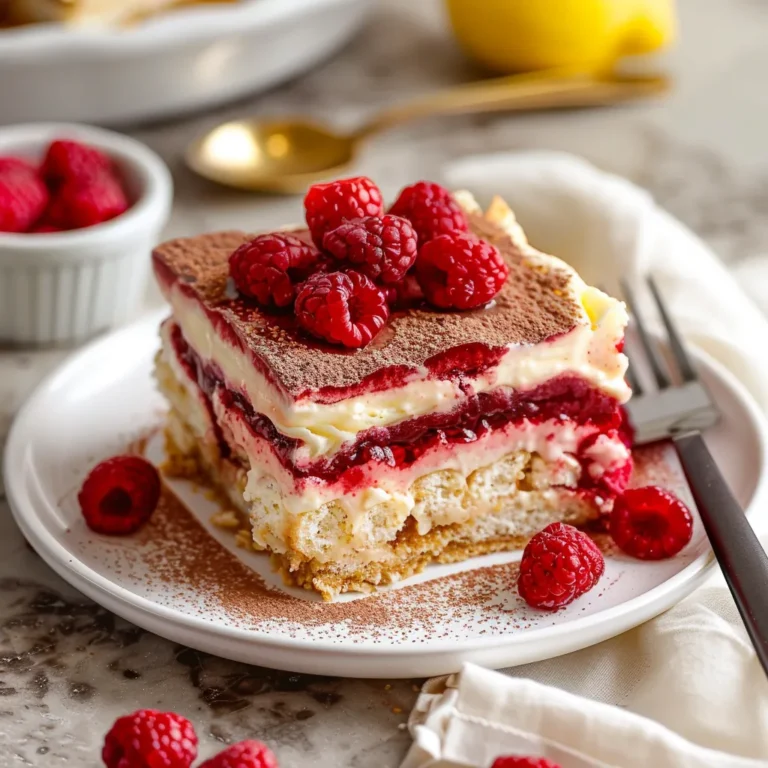 Raspberry Tiramisu