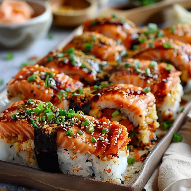 Spicy Salmon Sushi Bake