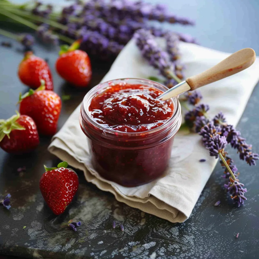 Strawberry lavender jam