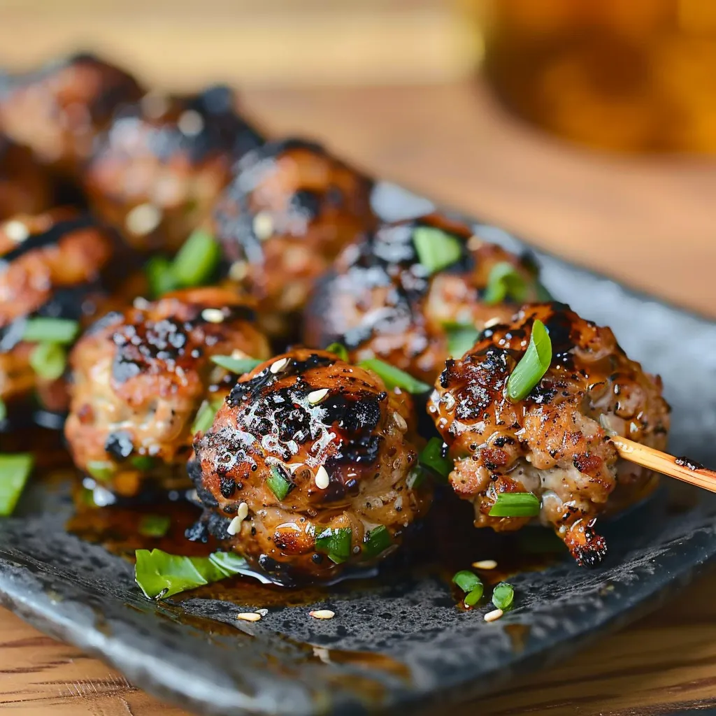 Tsukune (Japanese Chicken Meatballs