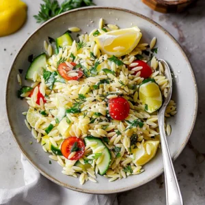 Chilled Lemon Orzo Salad