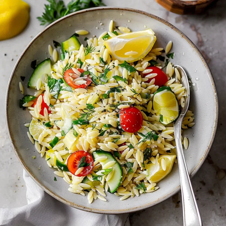 Chilled Lemon Orzo Salad