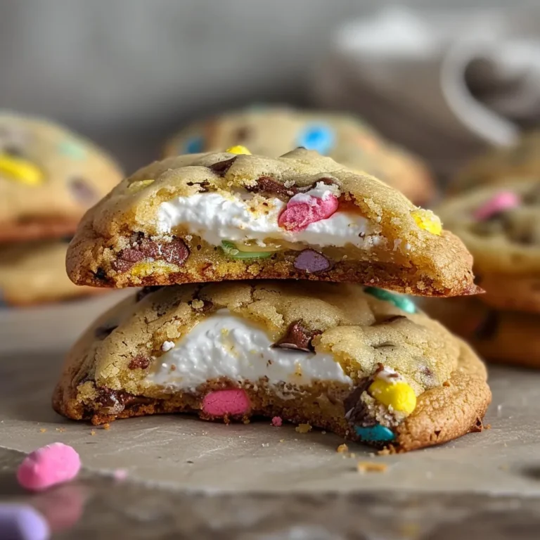 Chocolate Chip Peep Stuffed Easter Cookies