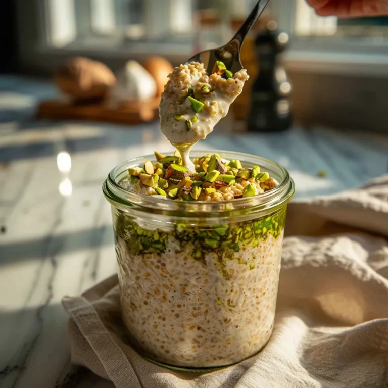 Creamy Pistachio Overnight Oats