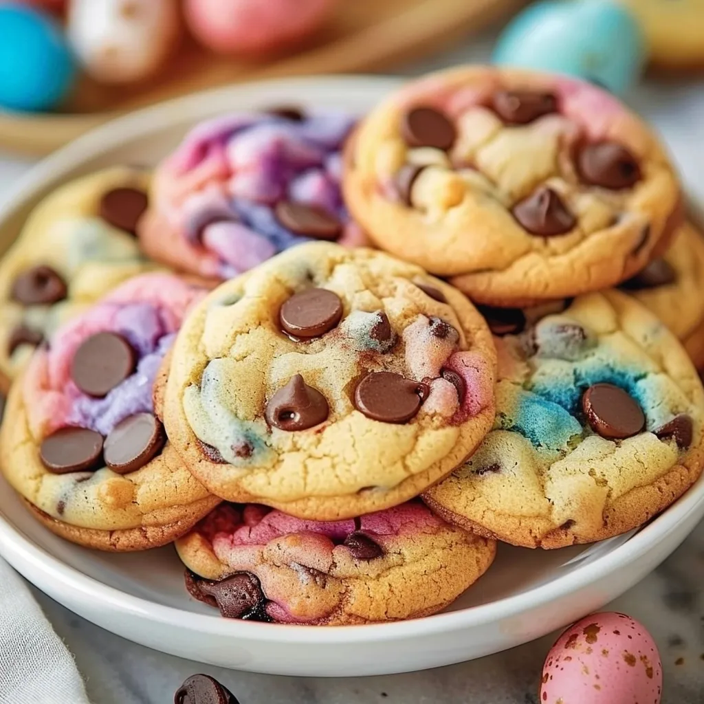 easter chocolate chip cookies