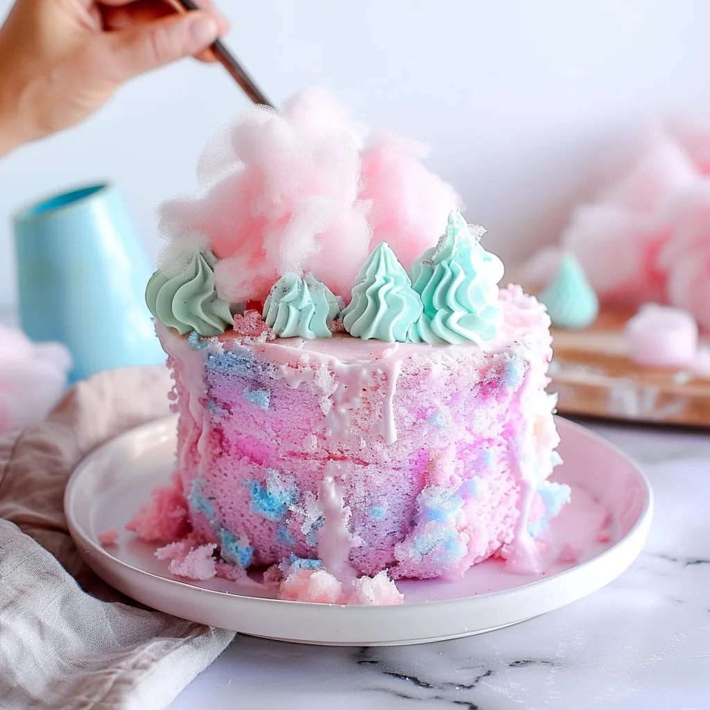 Fluffy Cotton Candy Cake