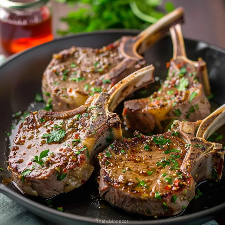 garlic and herb crusted lamb chops