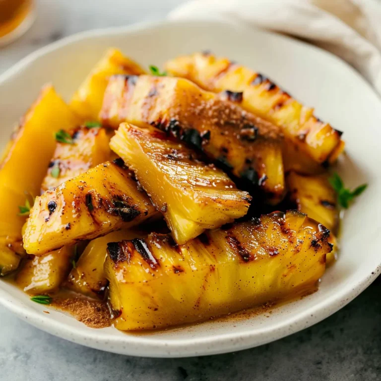 Grilled Pineapple with Cinnamon Sugar