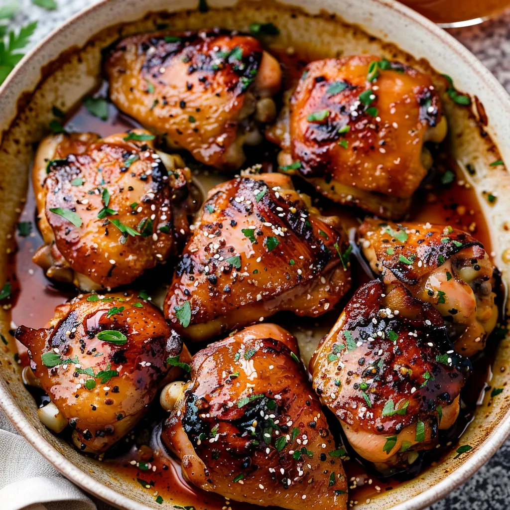 Honey Garlic Grilled Chicken Thighs