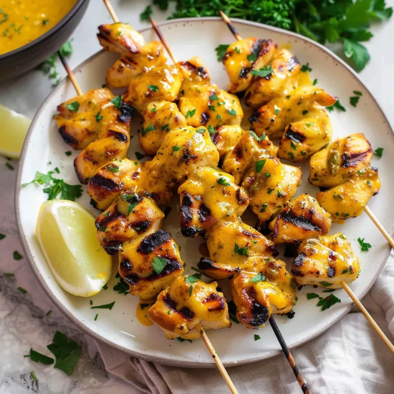 Honey Mustard Grilled Chicken Skewers