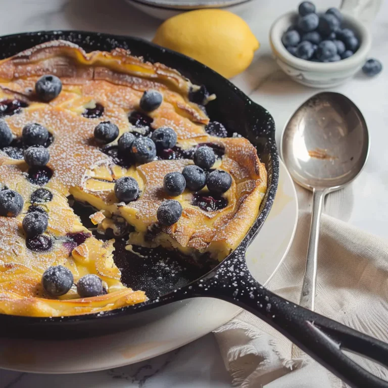 Lemon Blueberry Dutch Baby