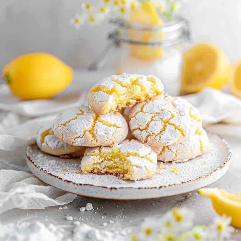Lemon Crinkle Cookies