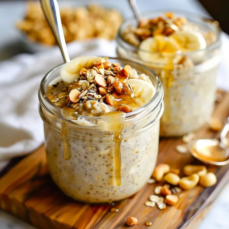 Overnight Oats with Peanut Butter and Honey