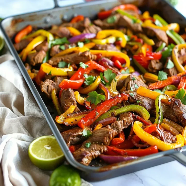 Sheet Pan Beef Fajitas