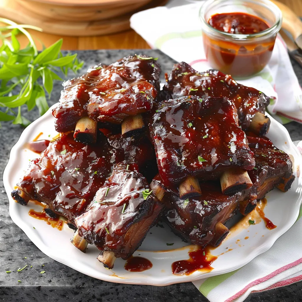slow-cooked bbq beef ribs