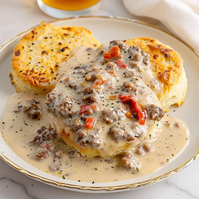 Southern Sausage Gravy and Biscuits