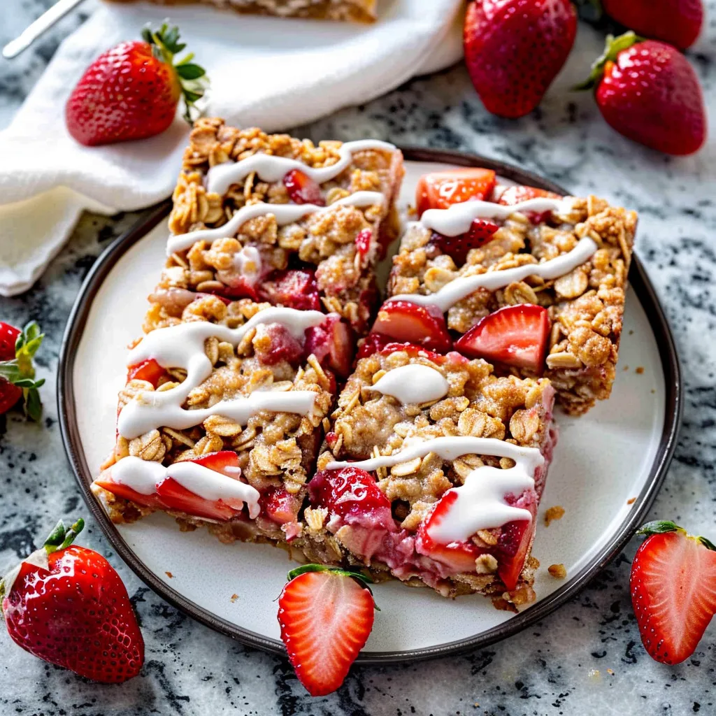 Strawberry Oatmeal Bars