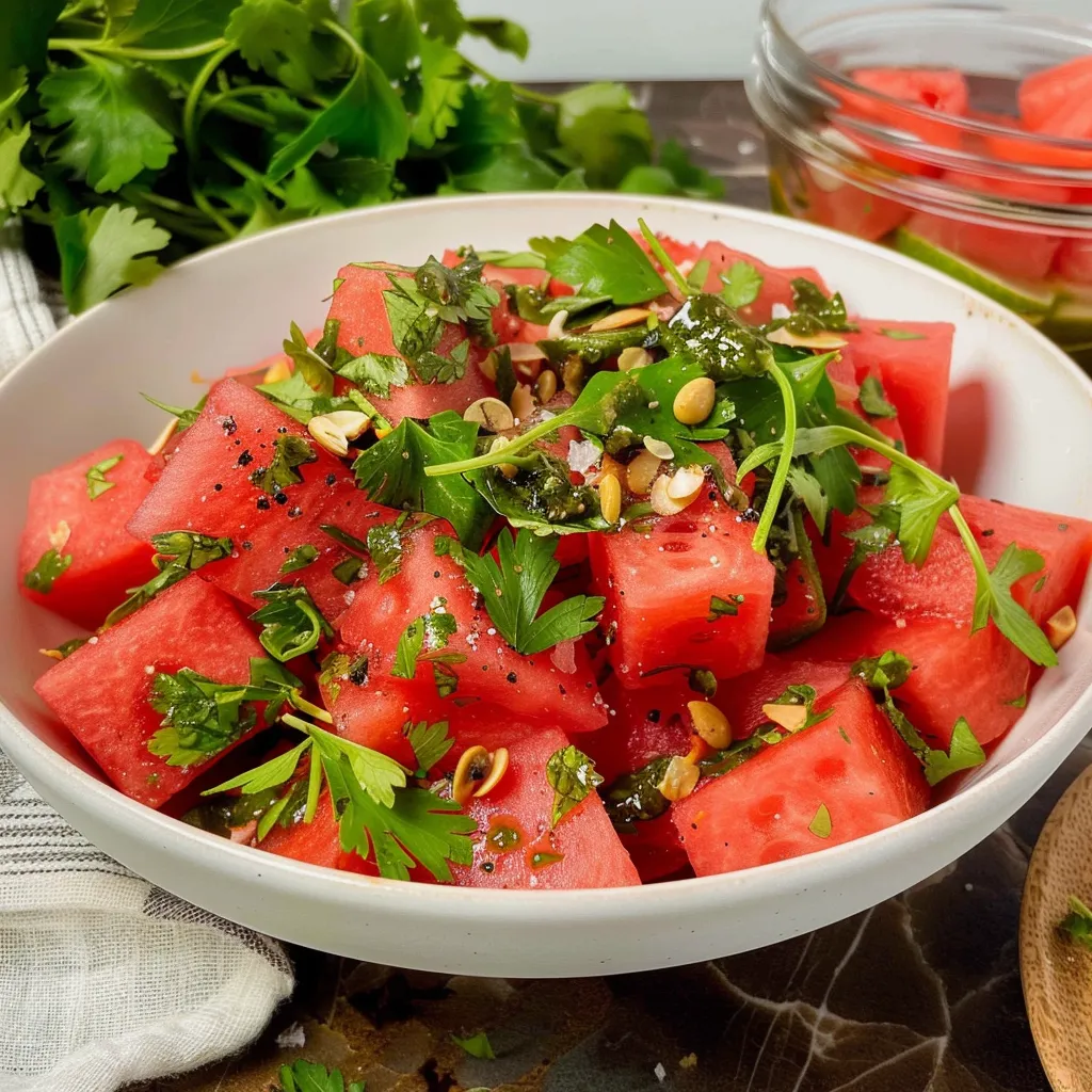 Watermelon Salad with Tajín