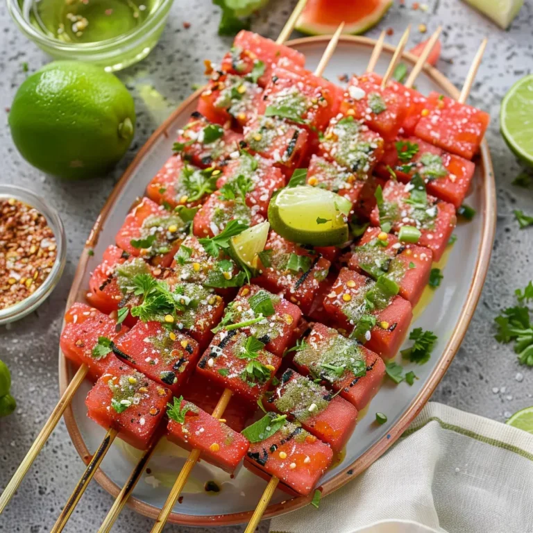 Watermelon Tajin Skewers