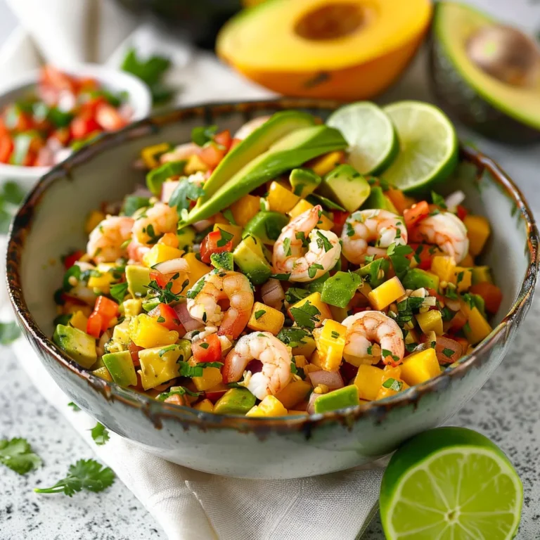 Avocado, Shrimp and Mango Ceviche