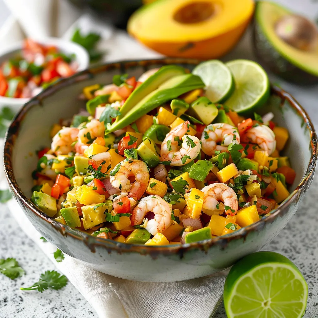 Avocado, Shrimp and Mango Ceviche