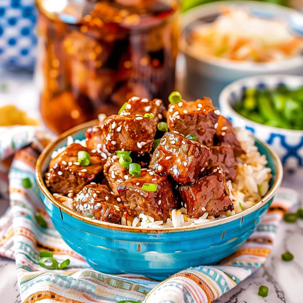 Teriyaki Steak Bites with Homemade Sauce