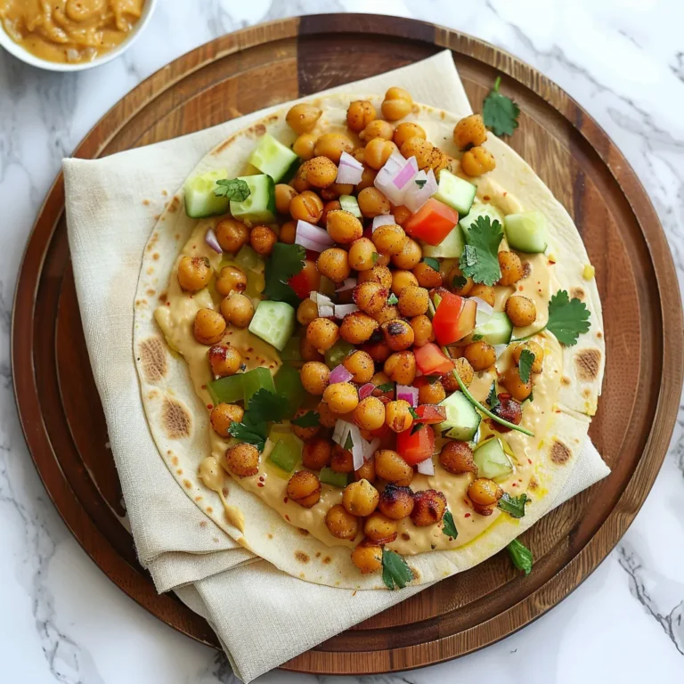 Roasted Chickpeas Hummus Wrap