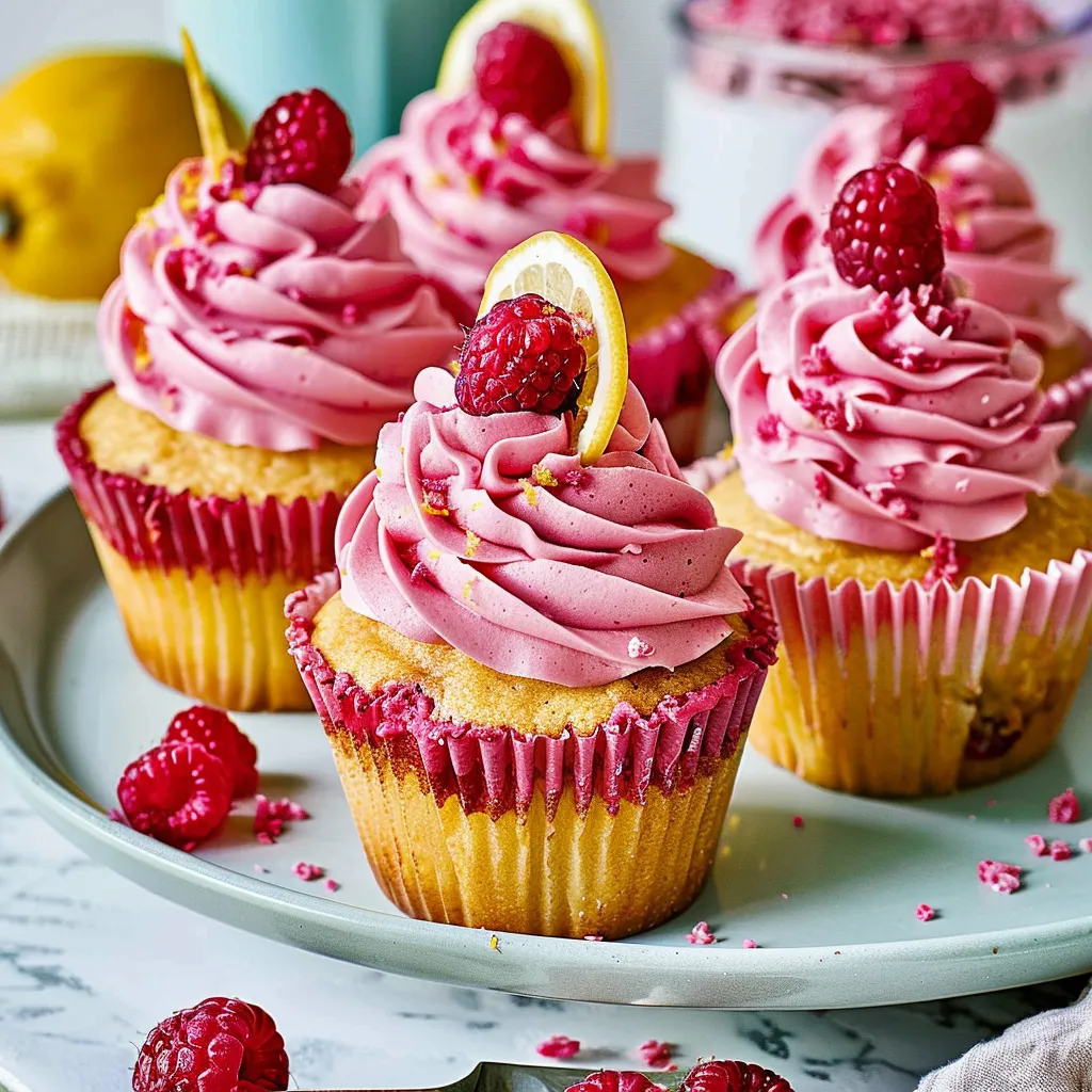 Raspberry Lemonade Cupcakes