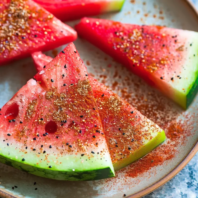 Tajín-Sprinkled Watermelon Wedges