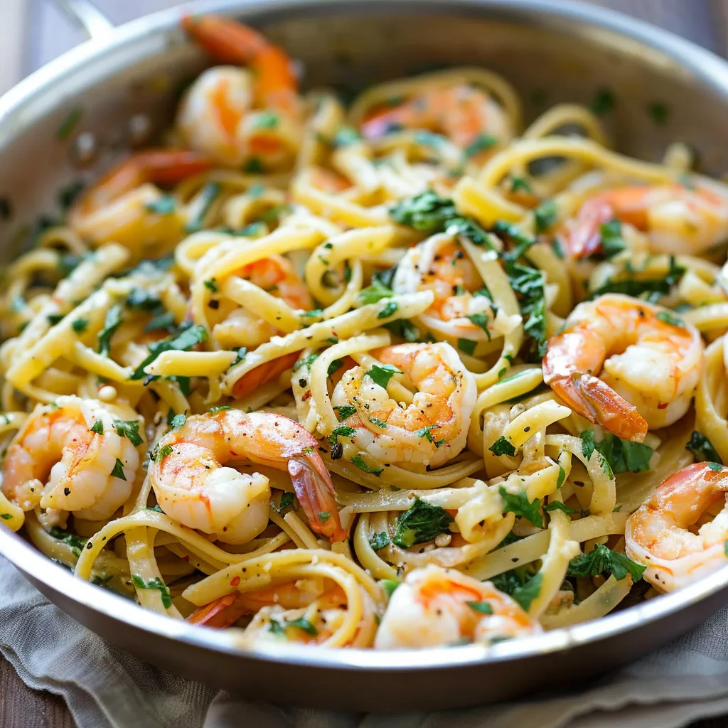 Garlic Butter Shrimp Pasta