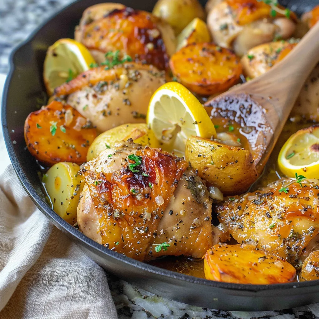 Lemon Garlic Herb Chicken and Potatoes