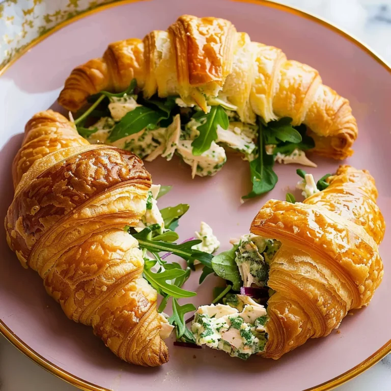 Pesto Chicken Salad Croissants
