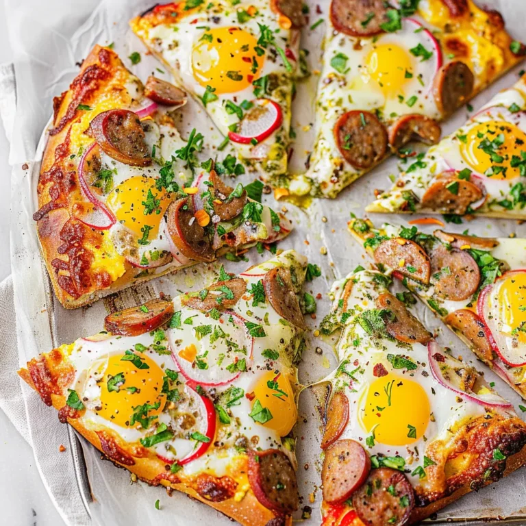 Breakfast Pizza with Sausage