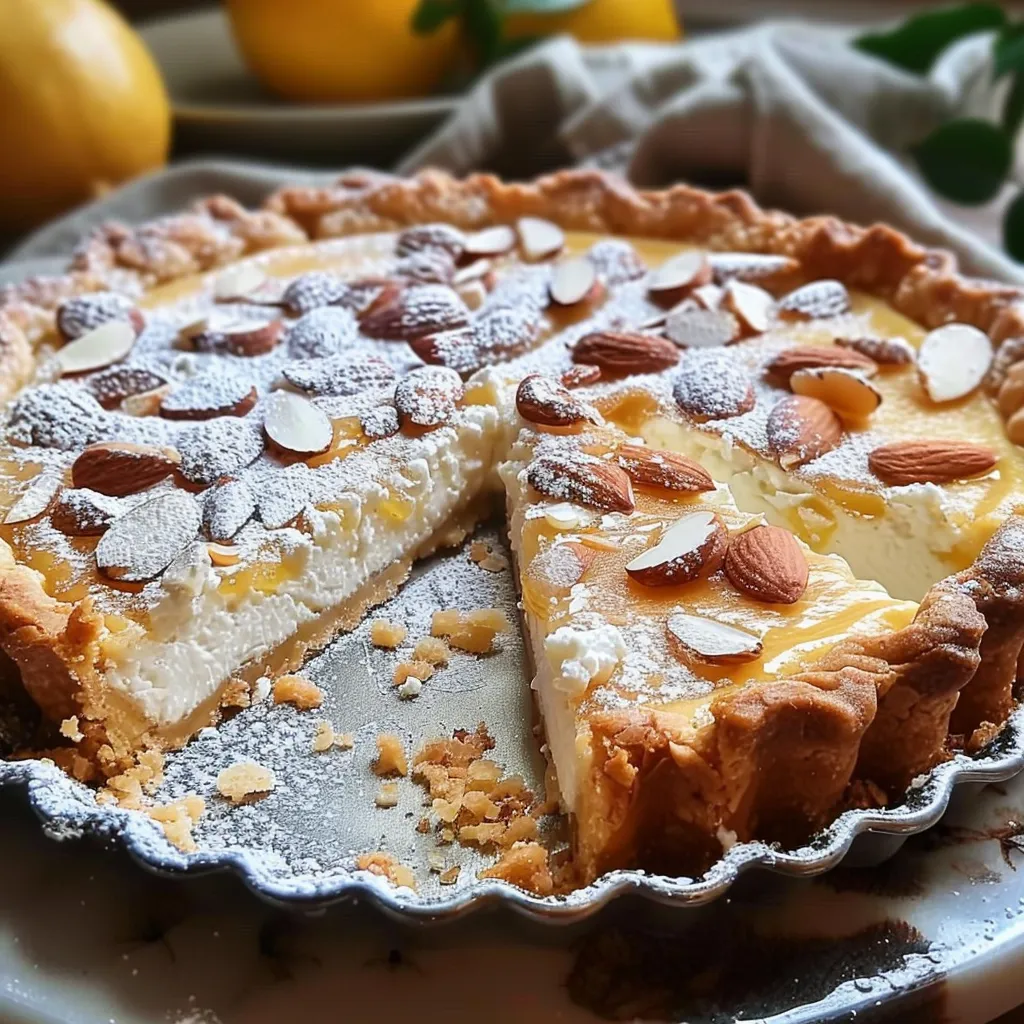 Italian Almond & Ricotta Tart