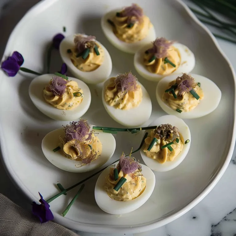 Chive and Truffle Deviled Eggs