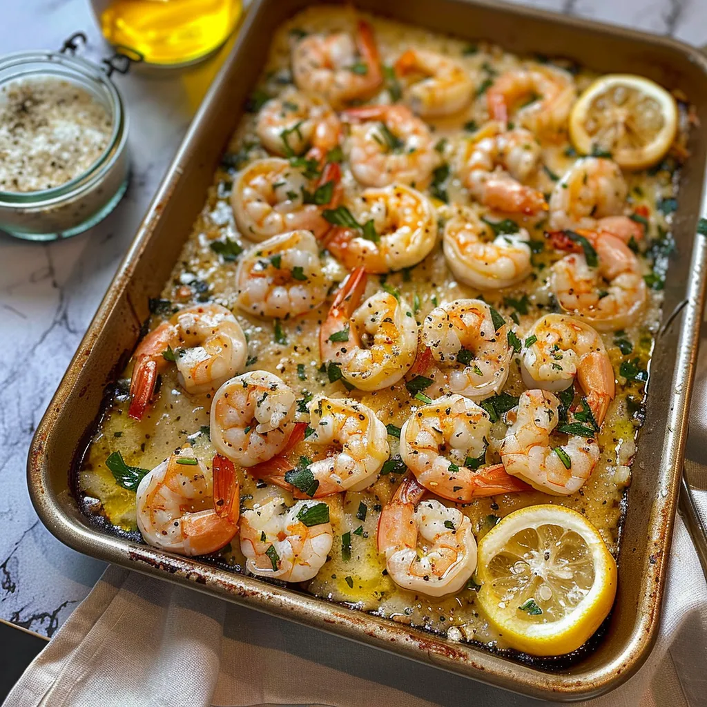 Sheet Pan Shrimp Scampi