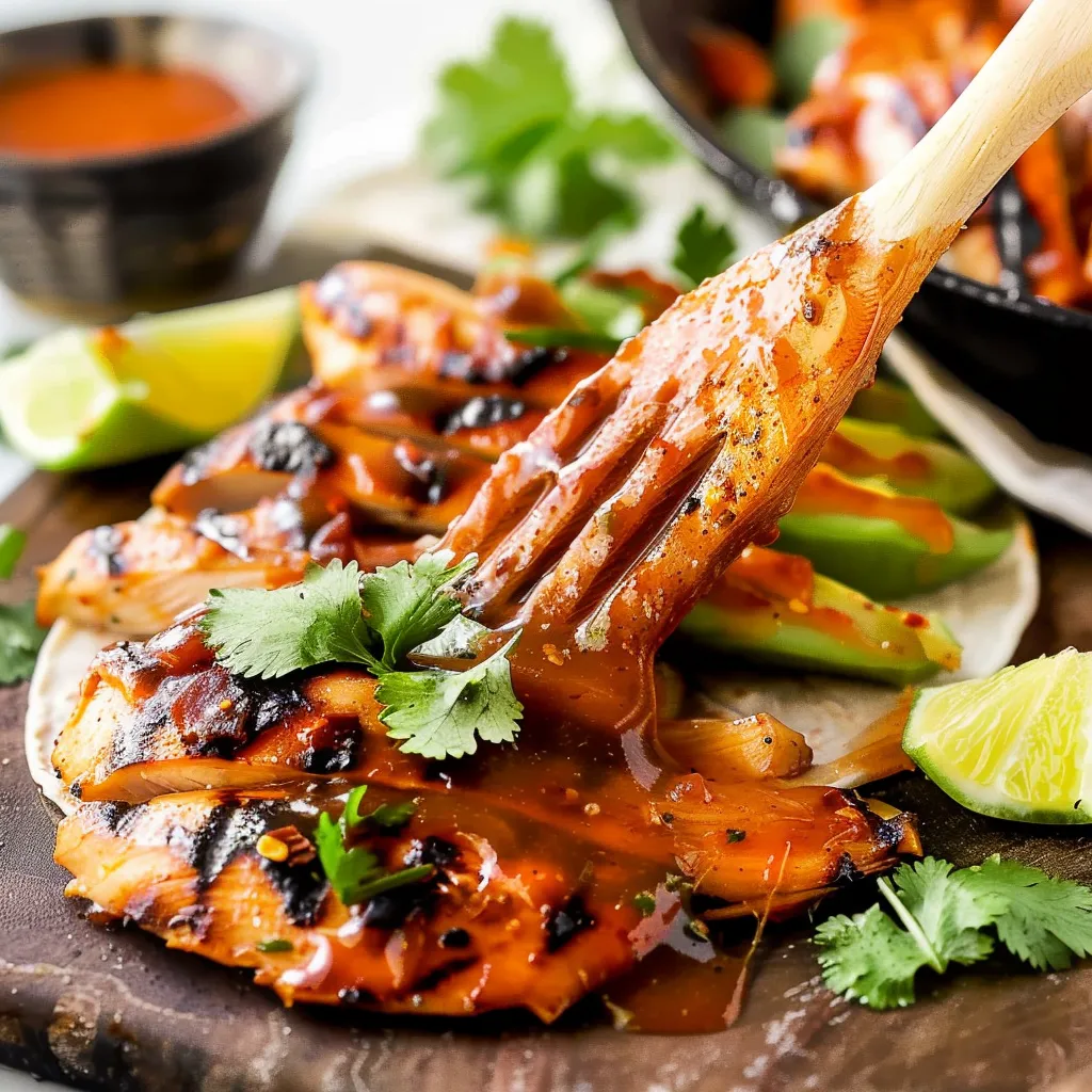 Honey Chipotle Chicken Tacos